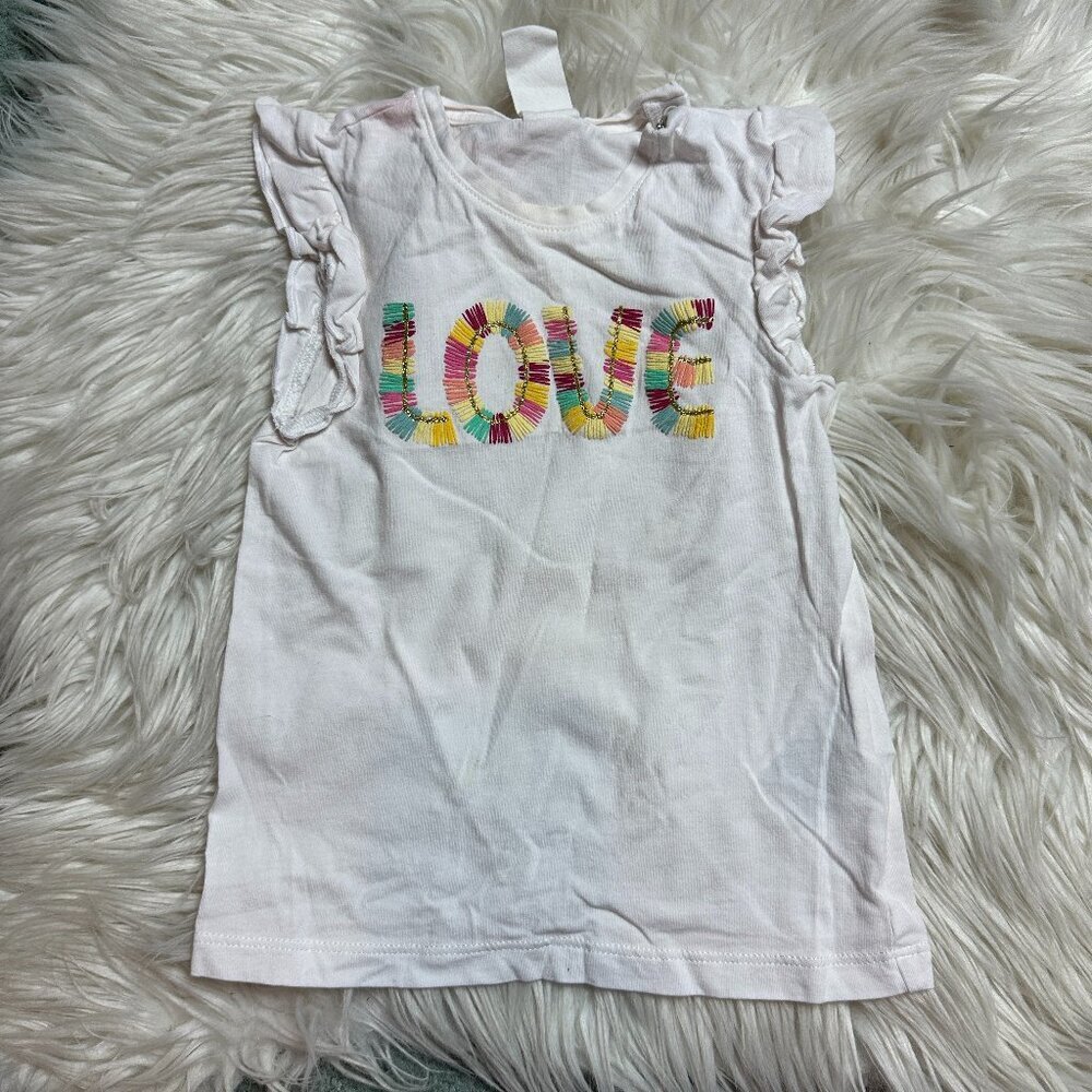 H&M LOVE tassel shirt size 12-18 months